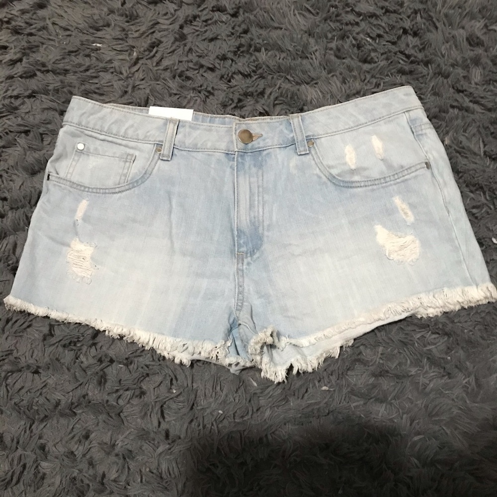 Light Wash Denim Shorts
